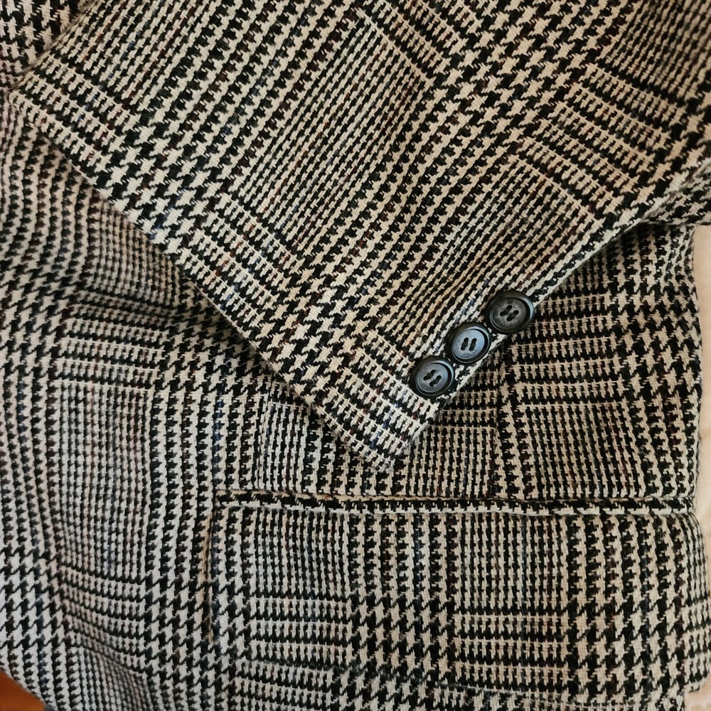 Chadmore Blazer Mens Glenplaid Dark Academia Hand Tailored Old Money - Picture 11 of 13